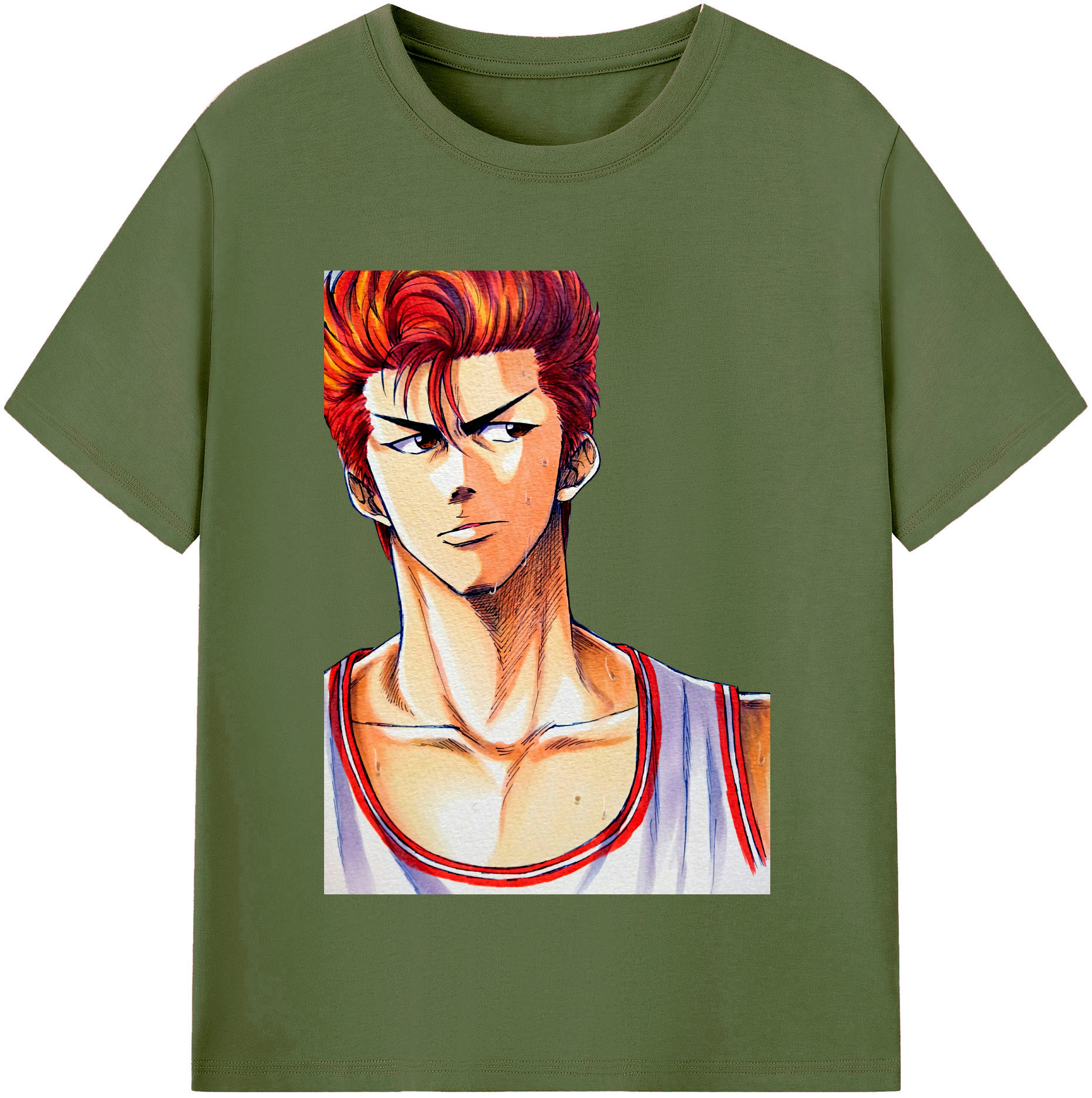SLAM DUNK／スラムダンク 綿100％半袖Tシャツ（フロントプリント）